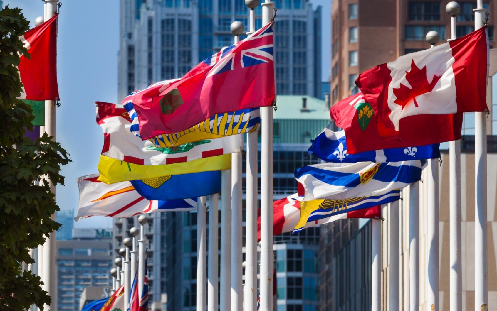 Flags of Canadian provinces and territories